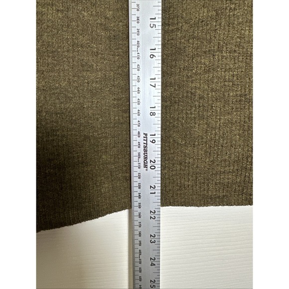 Banana Republic 100% Merino Wool Quarter Button Collared Sweater Green Woman's S - Picture 4 of 5